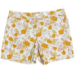 LOFT 100% Cotton hippie floral shorts size 10